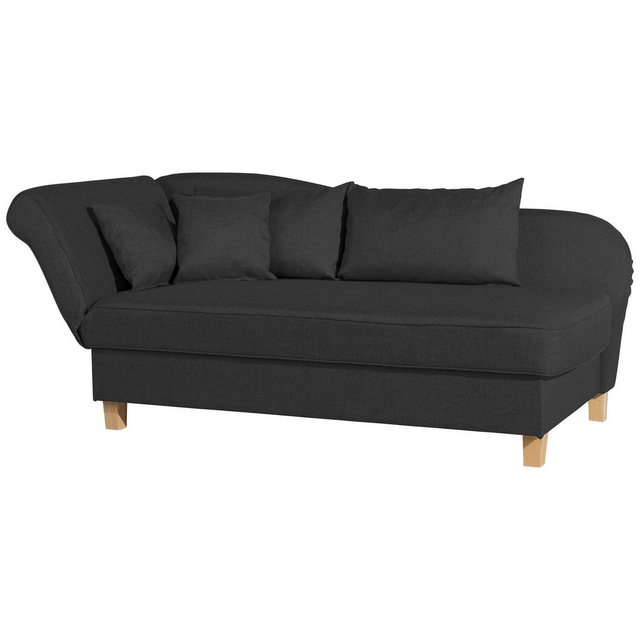 58 aufm Kessel Sofa Kaleigh Bezug Flachgewebe Kunststoff schwarz / anthrazi günstig online kaufen