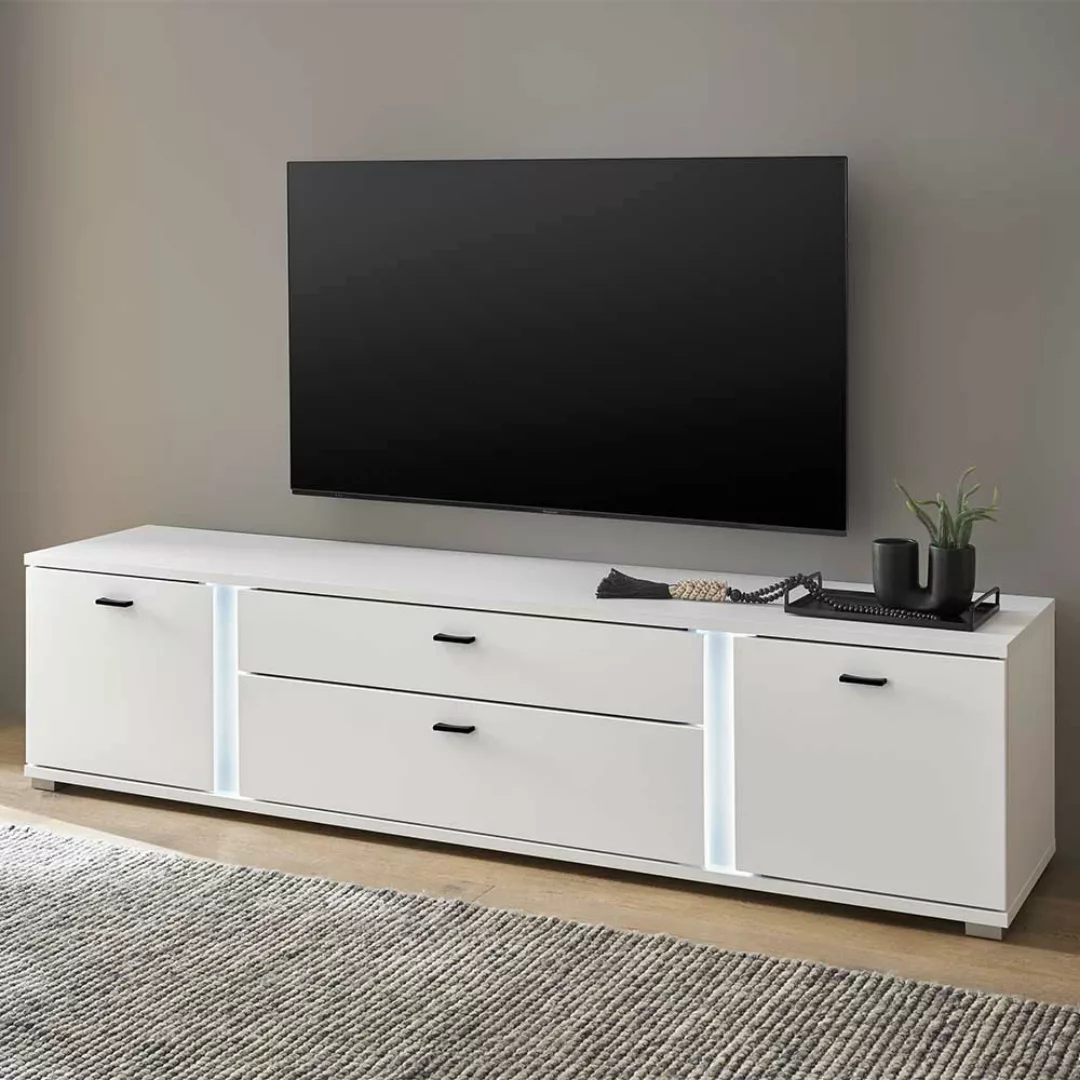 Unterschrank Fernseher in modernem Design LED Beleuchtung günstig online kaufen