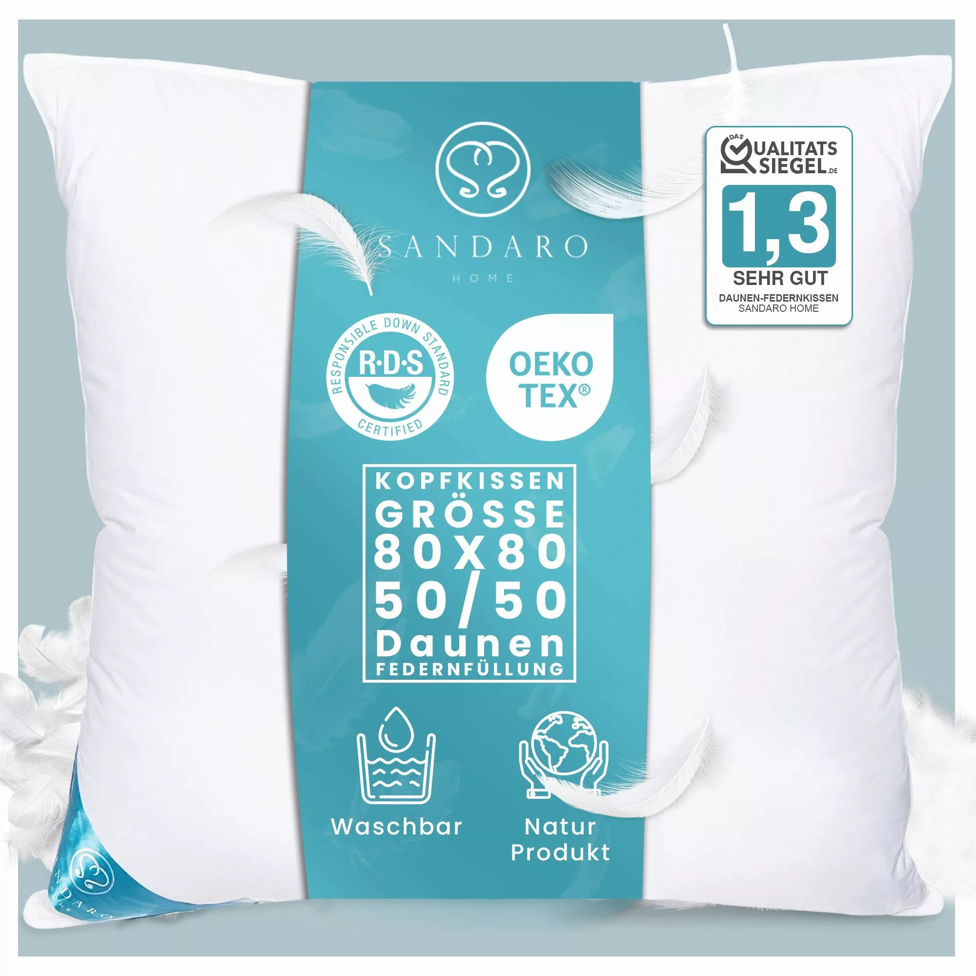Sandaro Home Kopfkissen Federkissen und Federkopfkissen günstig online kaufen