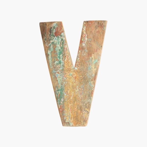 Holzbuchstabe - Vintage V günstig online kaufen