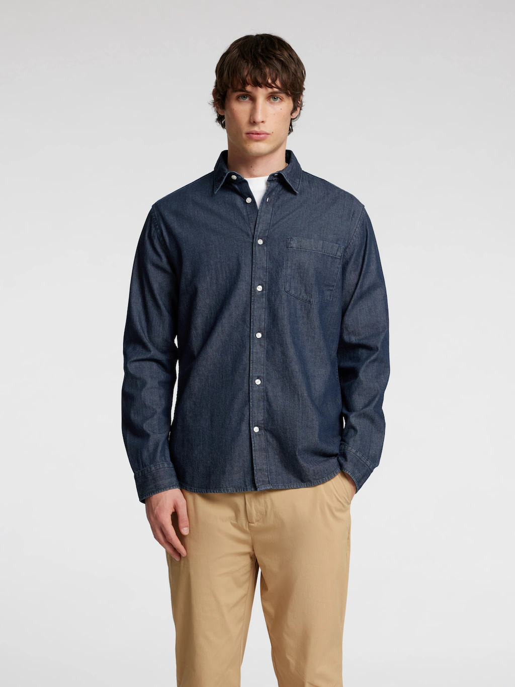 SELECTED HOMME Langarmhemd "SLHREGCARLO DENIM LS SHIRT NOOS" günstig online kaufen