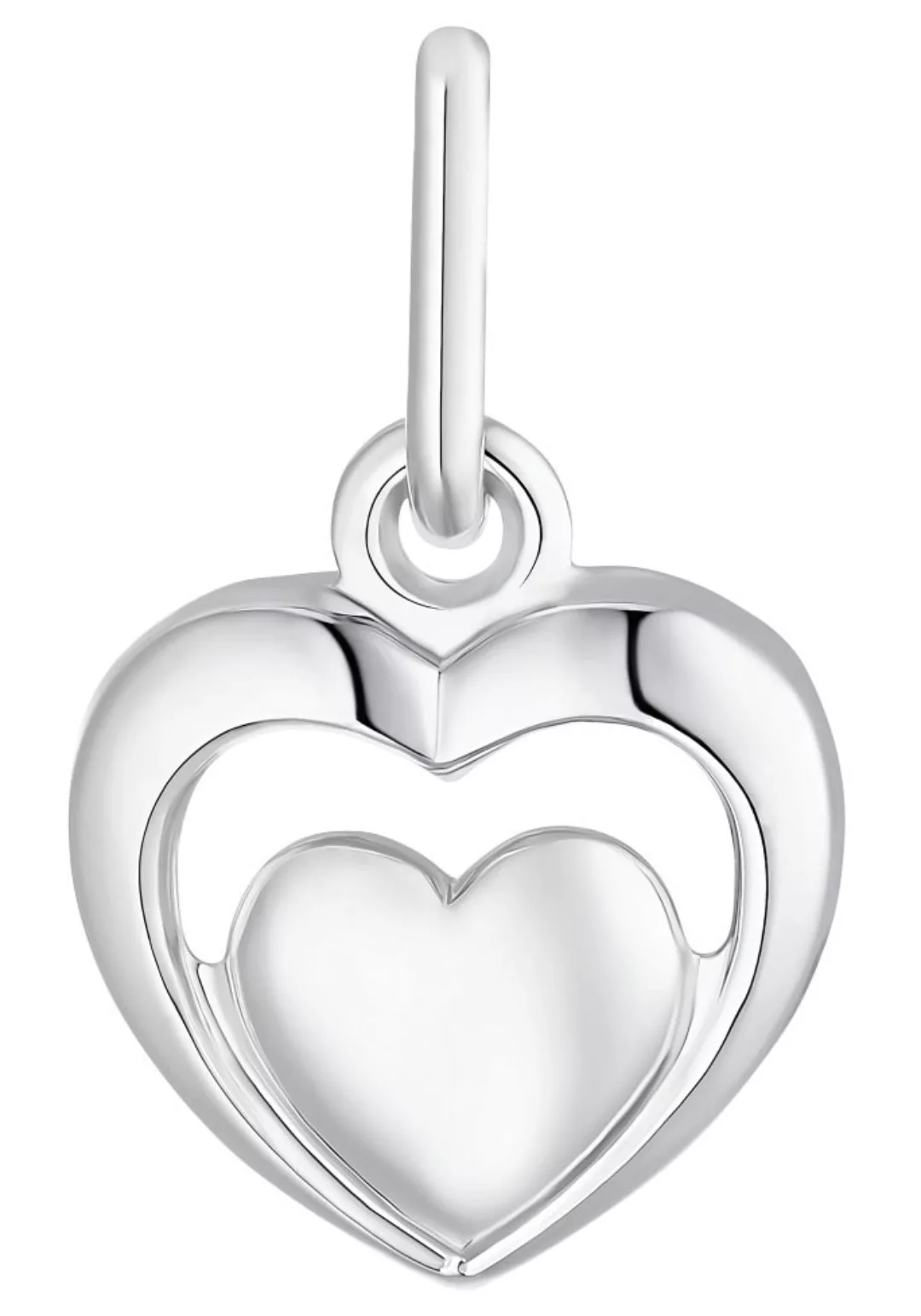 Amor Kettenanhänger "Silver Heart, 2013736", Made in Germany günstig online kaufen