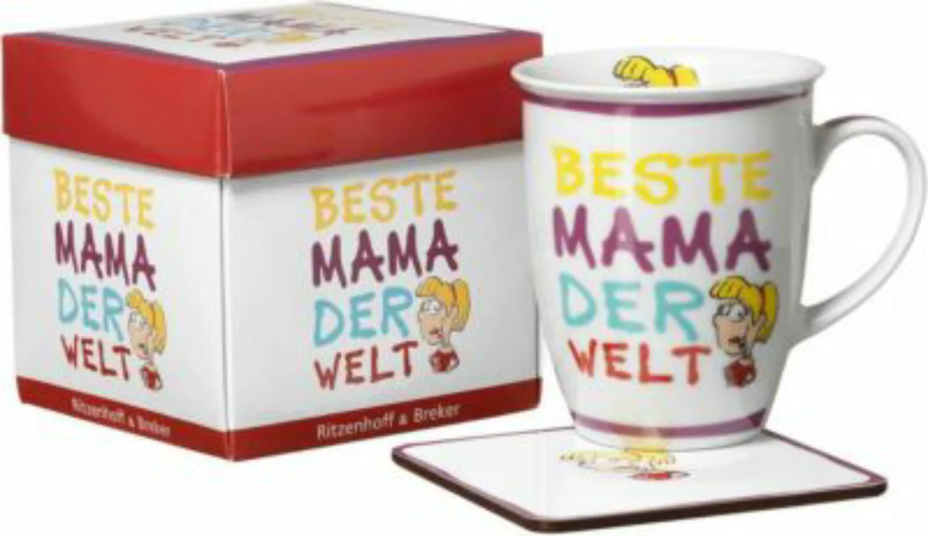 Ritzenhoff & Breker Kaffeebecher Mama im Geschenkkarton Kaffeebecher bunt günstig online kaufen