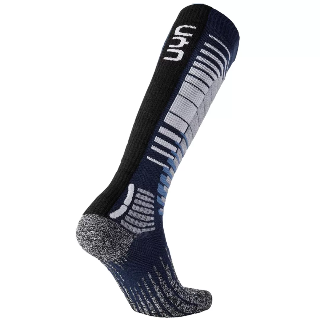 UYN Man Ski Snowboard Socks Dark Blue/Grey Melange günstig online kaufen