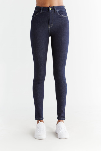 Evermind - Damen Skinny Fit Jeans Aus Bio-baumwolle Wd1014 günstig online kaufen