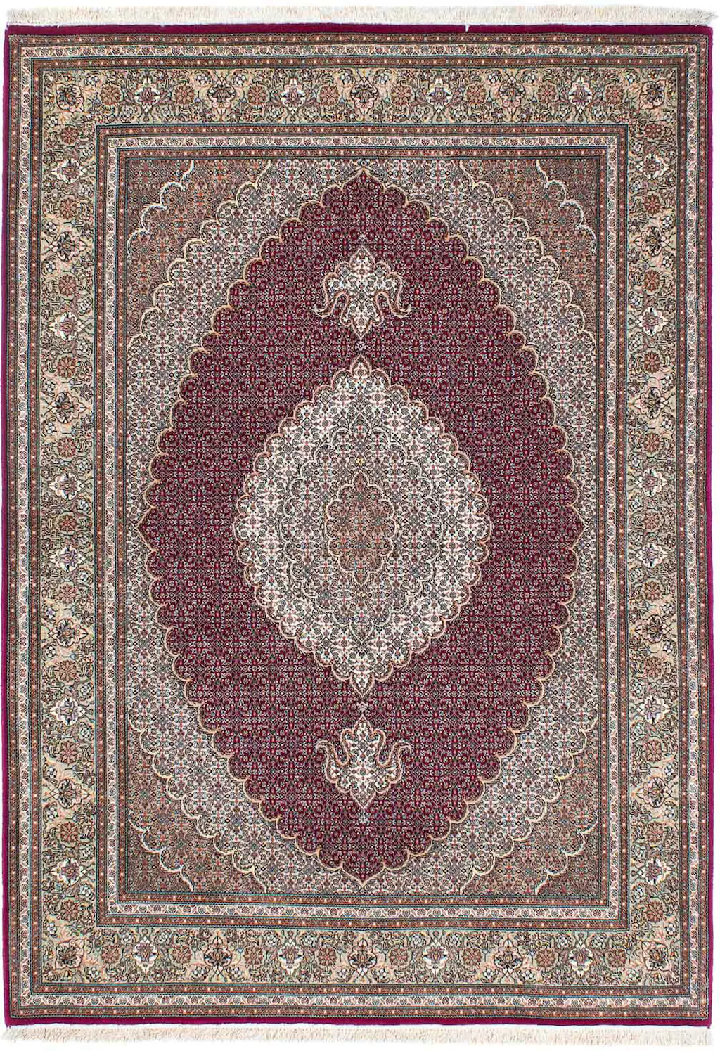 morgenland Orientteppich »Perser - Täbriz - 208 x 150 cm - dunkelrot«, rech günstig online kaufen