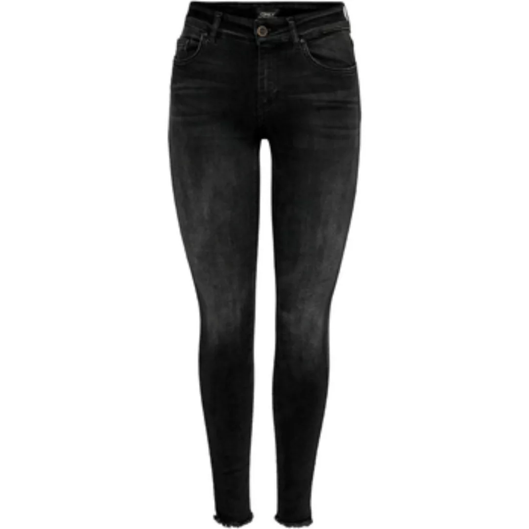 ONLY Ankle-Jeans "ONLBLUSH MID SK ANK RW REA1099 NOOS", mit fransigen Säume günstig online kaufen