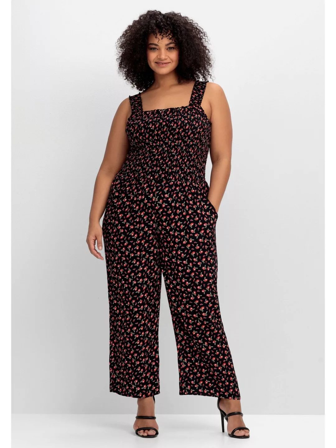 sheego by Joe Browns Jumpsuit "Große Größen", mit Blümchendruck und weitem günstig online kaufen