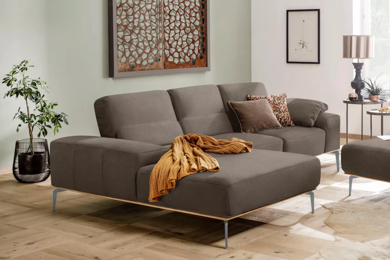 W.SCHILLIG Ecksofa "run, Designsofa mit tollem Sitzkomfort, bequem, L-Form" günstig online kaufen