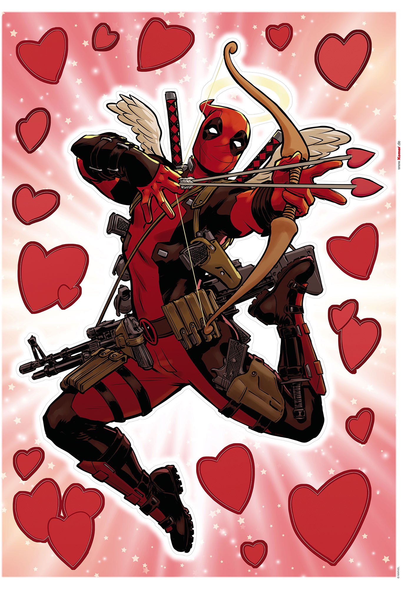 Komar Wandtattoo Deadpool Lovepool Disney Deadpool Lovepool B/L: ca. 50x70 günstig online kaufen