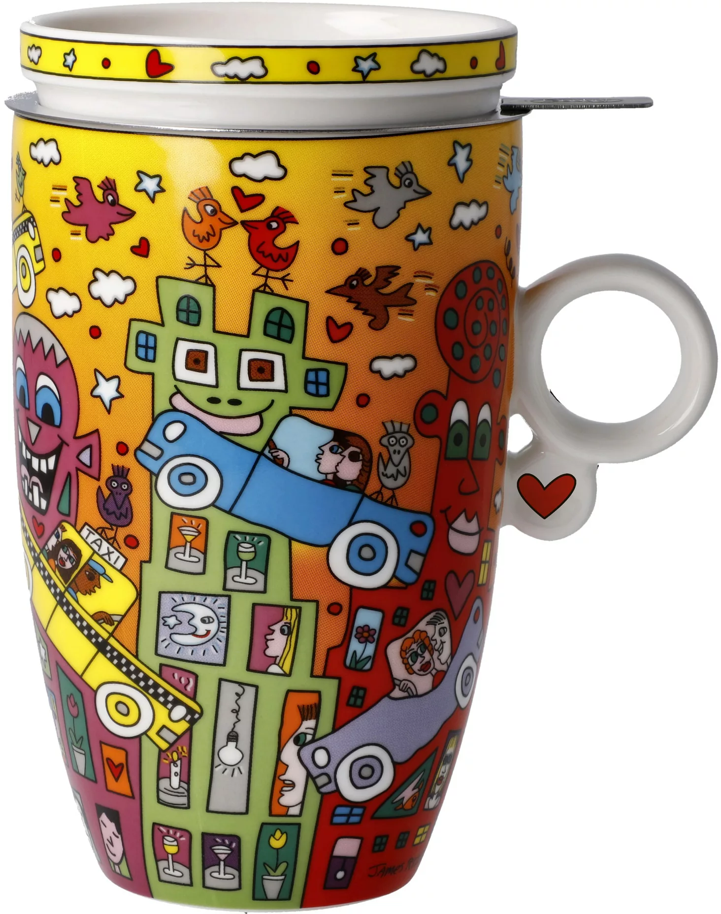 Goebel Tasse "Rizzi", Pop Art, Teetasse, James Rizzi - Not Getting Around t günstig online kaufen