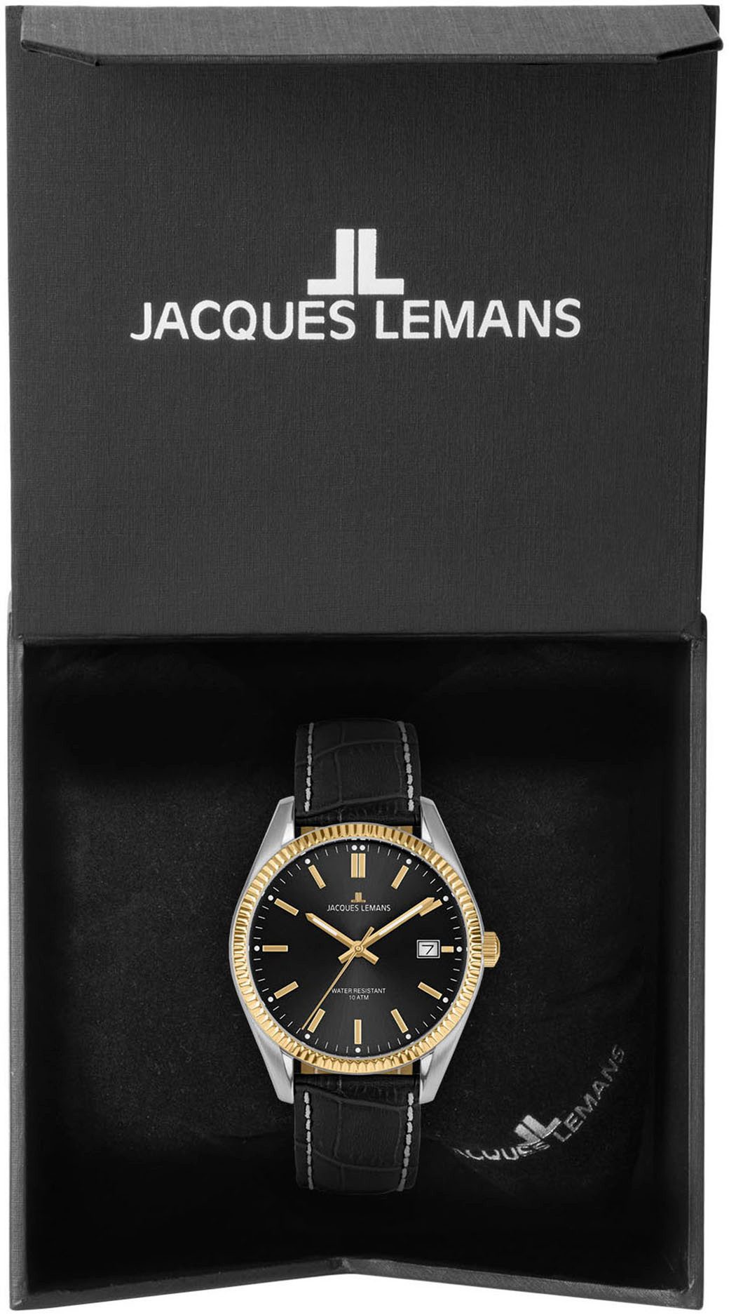 Jacques Lemans Quarzuhr Derby 50-3U, Armbanduhr, günstig online kaufen