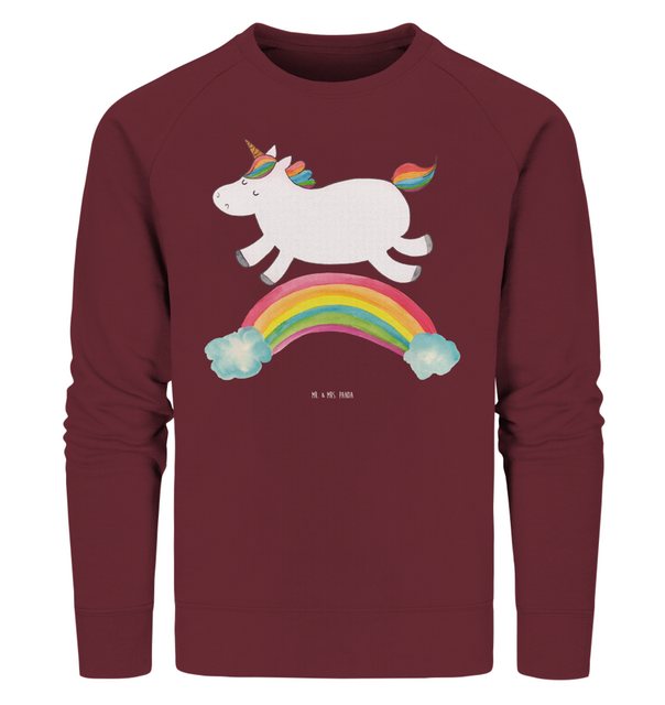 Mr. & Mrs. Panda Longpullover Größe M Einhorn Regenbogen - Burgundy - Gesch günstig online kaufen