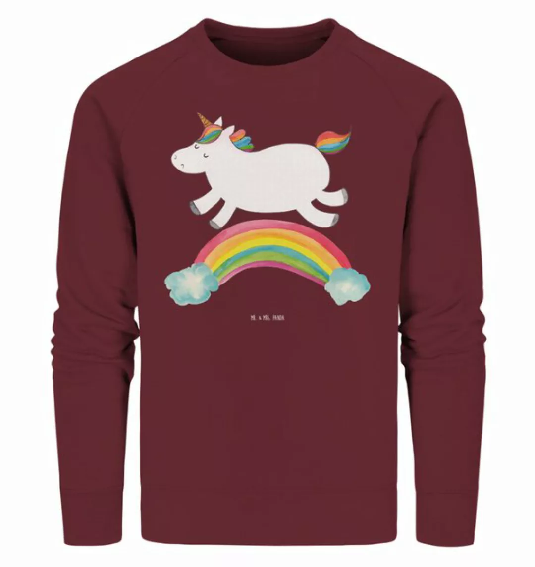 Mr. & Mrs. Panda Longpullover Größe S Einhorn Regenbogen - Burgundy - Gesch günstig online kaufen