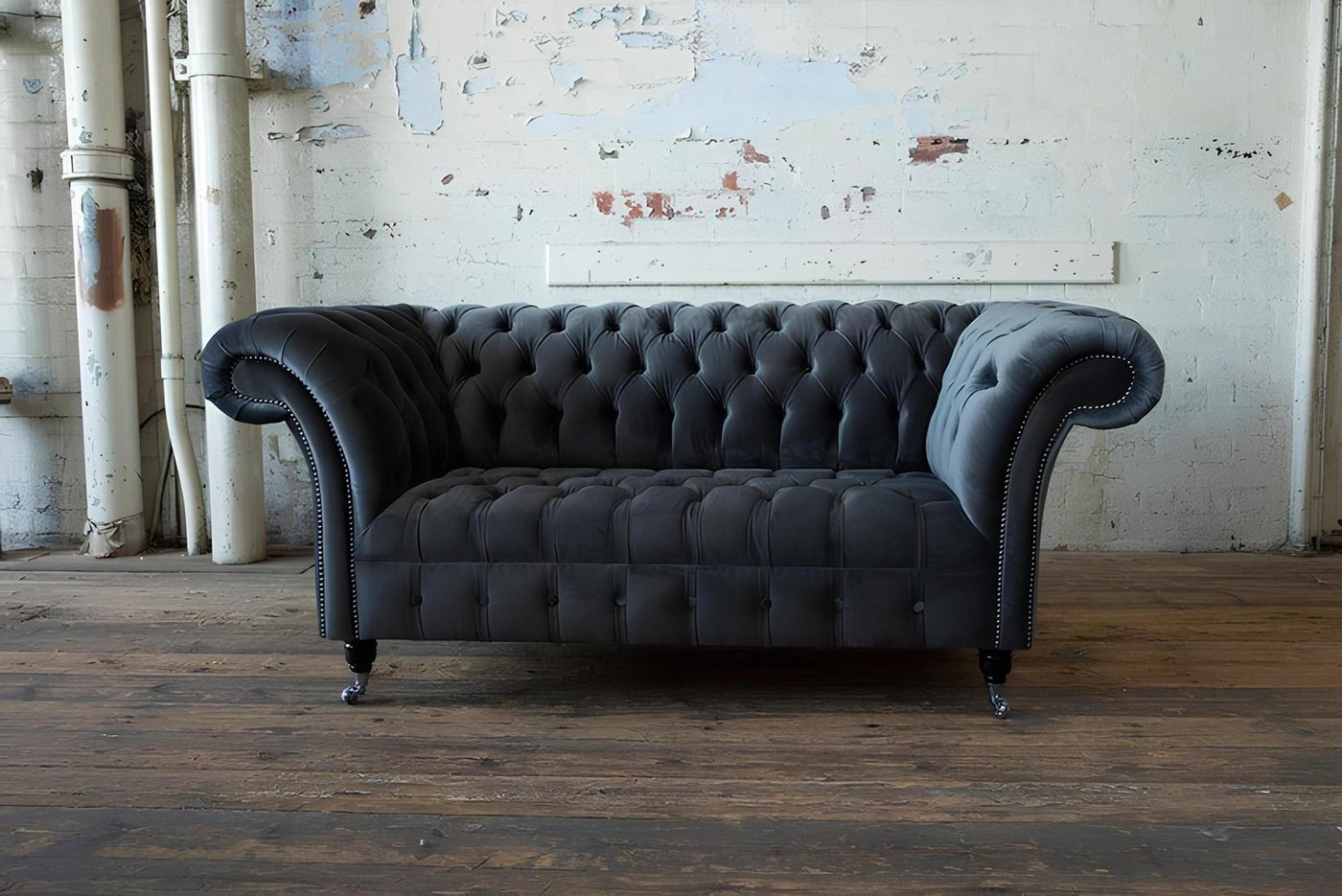 Xlmoebel Sofa Chesterfield Großes Stoff Design Wohnzimmer Sofa Polstermöbel günstig online kaufen