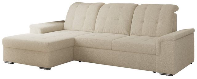 MKS MÖBEL Ecksofa MADRITO L, Set, Schlafsofa, Wellenfedern, T30-Schaum, Eck günstig online kaufen