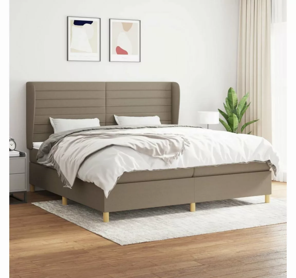 vidaXL Boxspringbett Bett Boxspringbett mit Matratze & Topper Stoff verschi günstig online kaufen