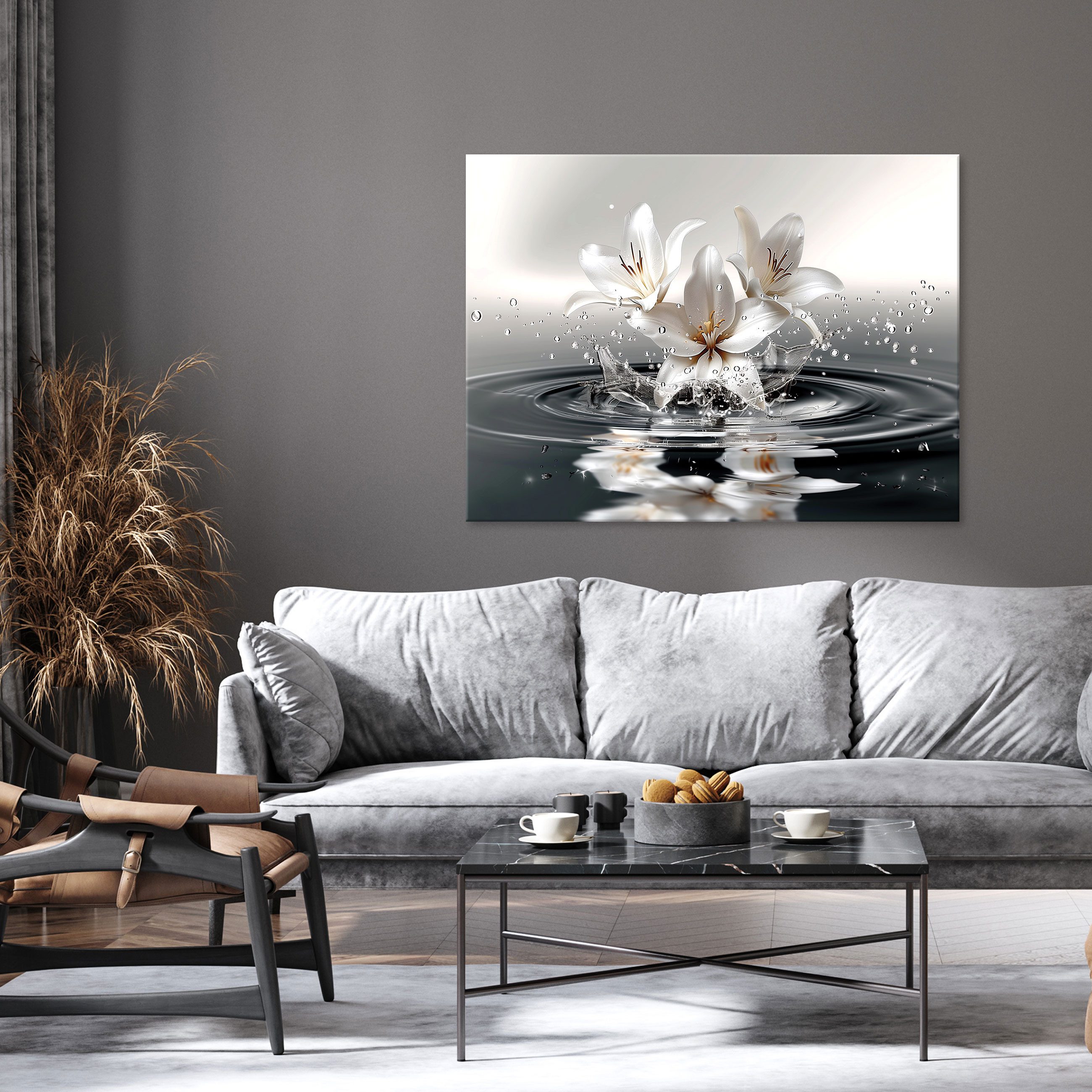 Wallarena Wandbild Abstrakt Blumen Leinwandbild Leinwand günstig online kaufen