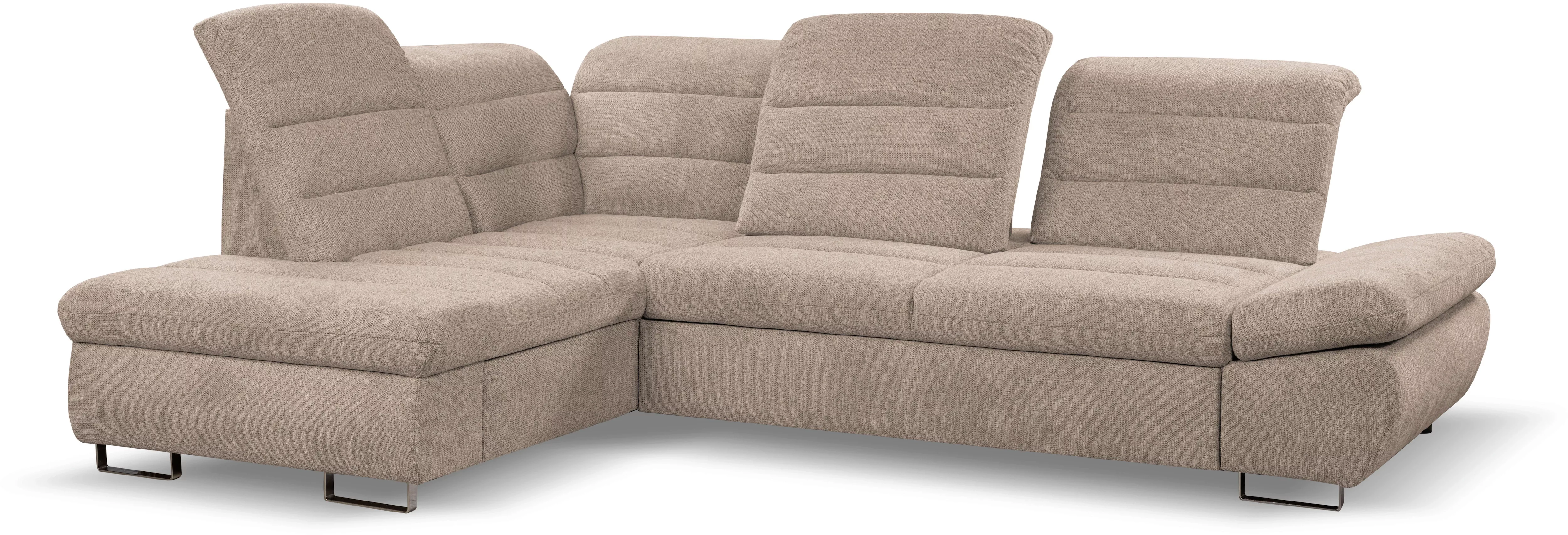 WERK2 Ecksofa "Roma L-Form", Sofa mit Schlaffunktion, Sitztiefenverstellung günstig online kaufen