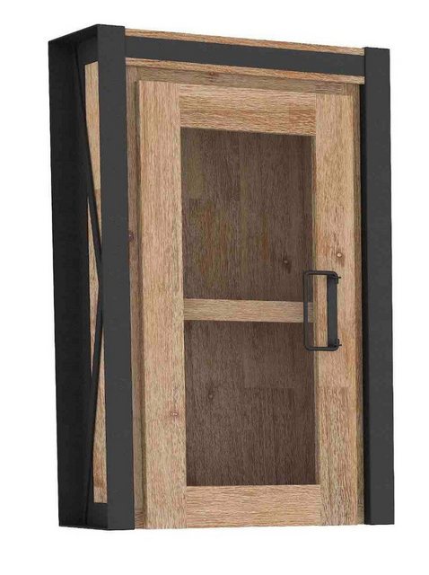 Main-Möbel GmbH Hängeschrank Badoberschrank Badschrank 45x70cm Akazie Metal günstig online kaufen