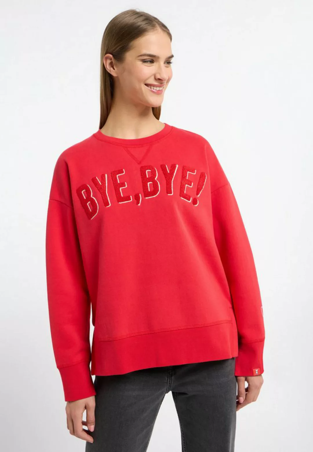 Frieda & Freddies NY Strickpullover Sweatshirt mit dezenten Farbdetails günstig online kaufen