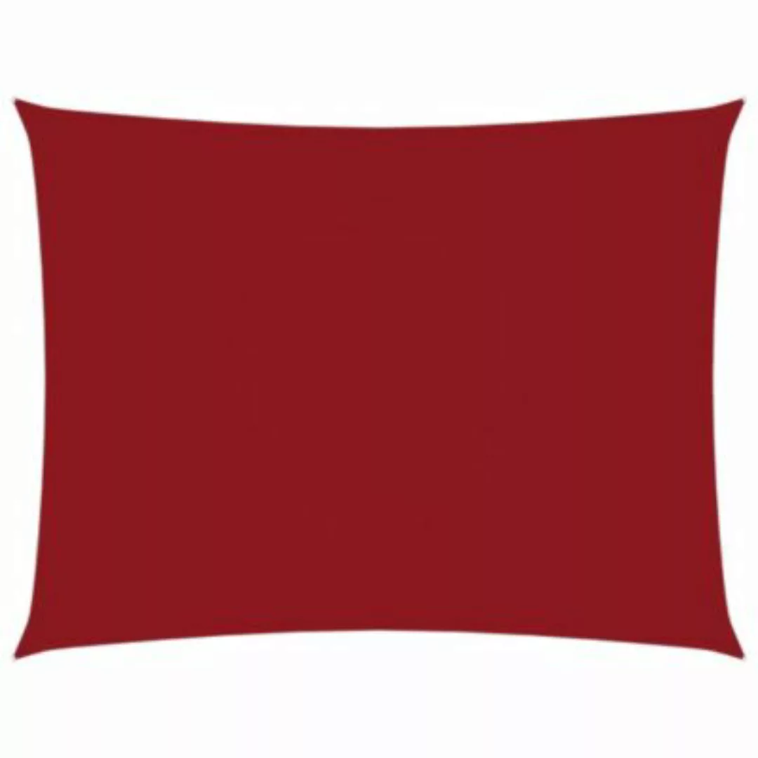 vidaXL Sonnensegel Oxford-Gewebe Rechteckig 6x7 m Rot Sonnensegel rot günstig online kaufen