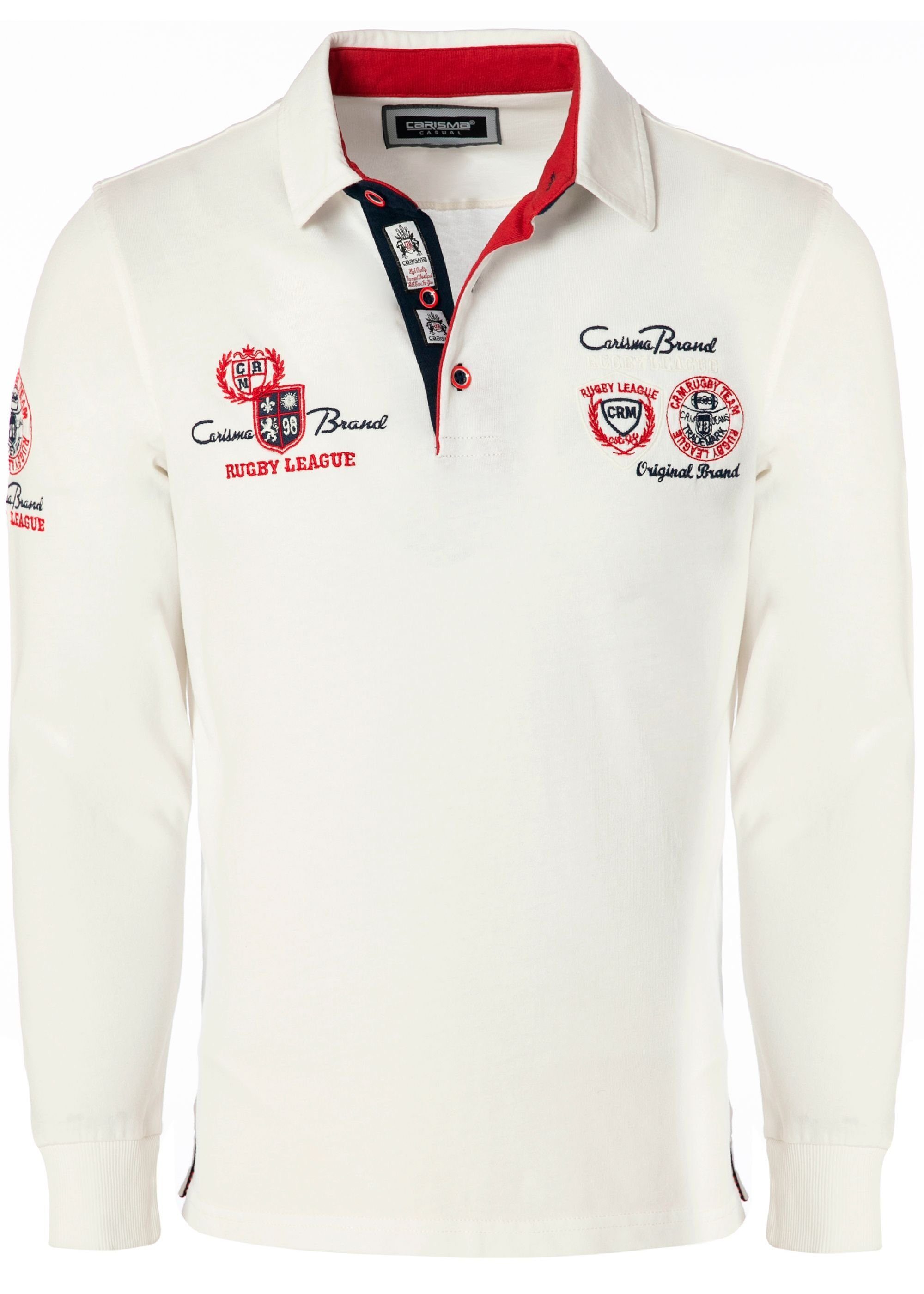 CARISMA Poloshirt (1-tlg) mit Stickerei Rugby günstig online kaufen