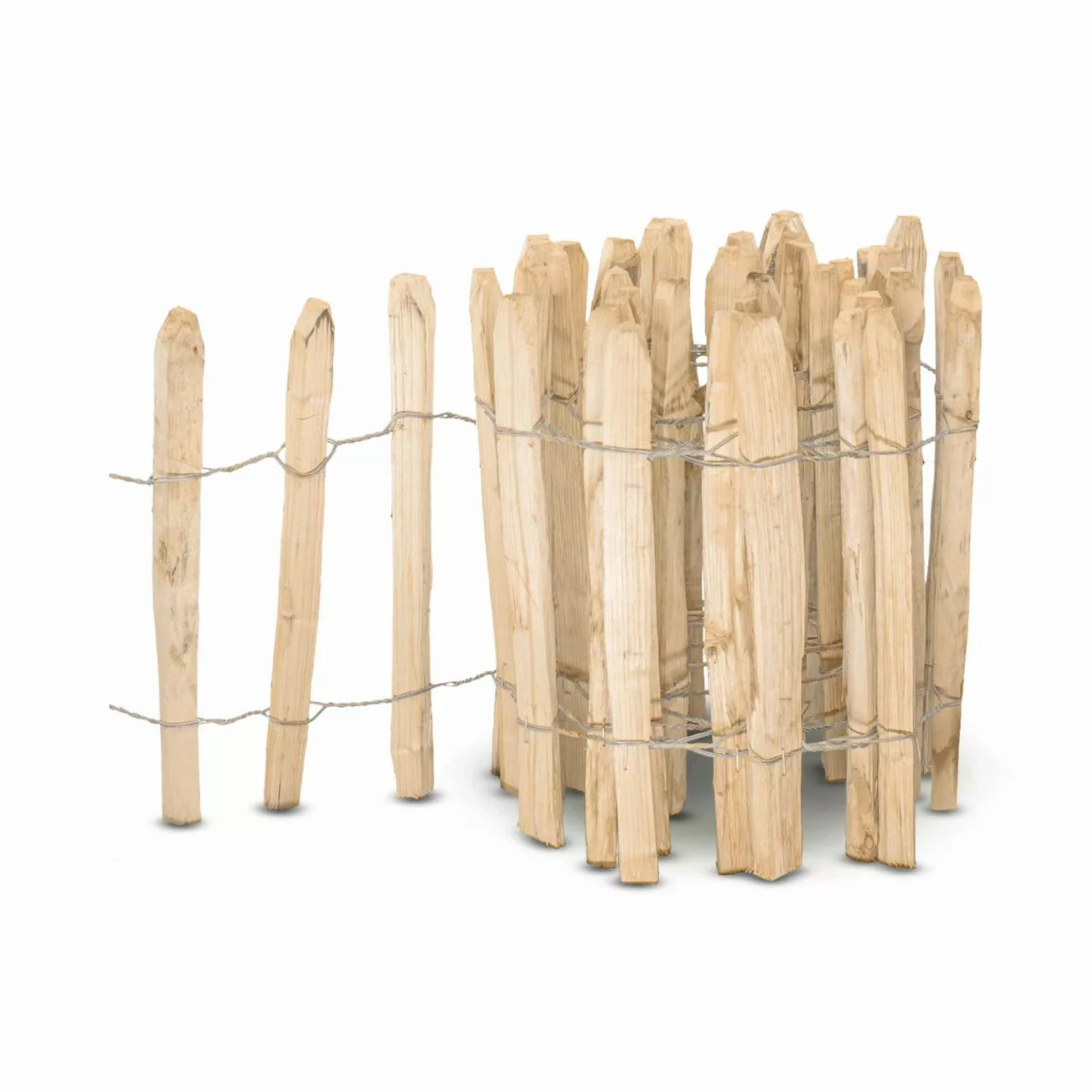 Stiltreu Englischer Staketenzaun Kastanie 500 cm x 50 cm Lattenabstand 8-10 günstig online kaufen