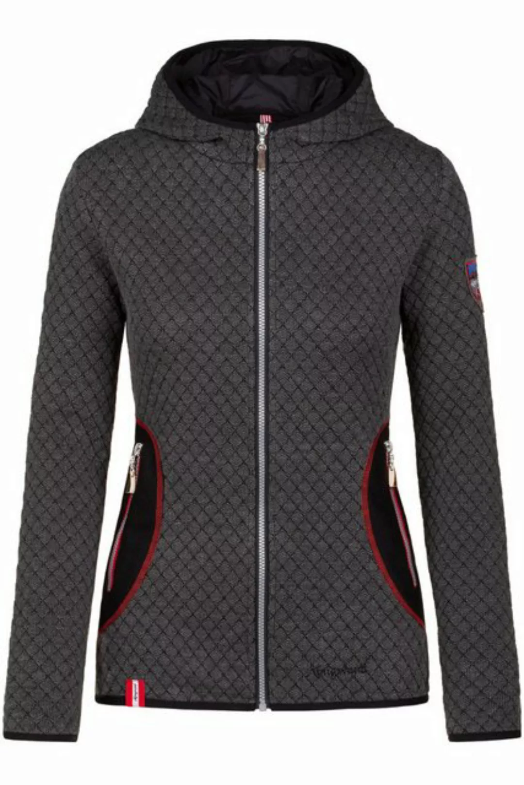 Almgwand Outdoorjacke Outdoorjacke Damen - SCHAFBERG - shadow/schwarz/rot günstig online kaufen