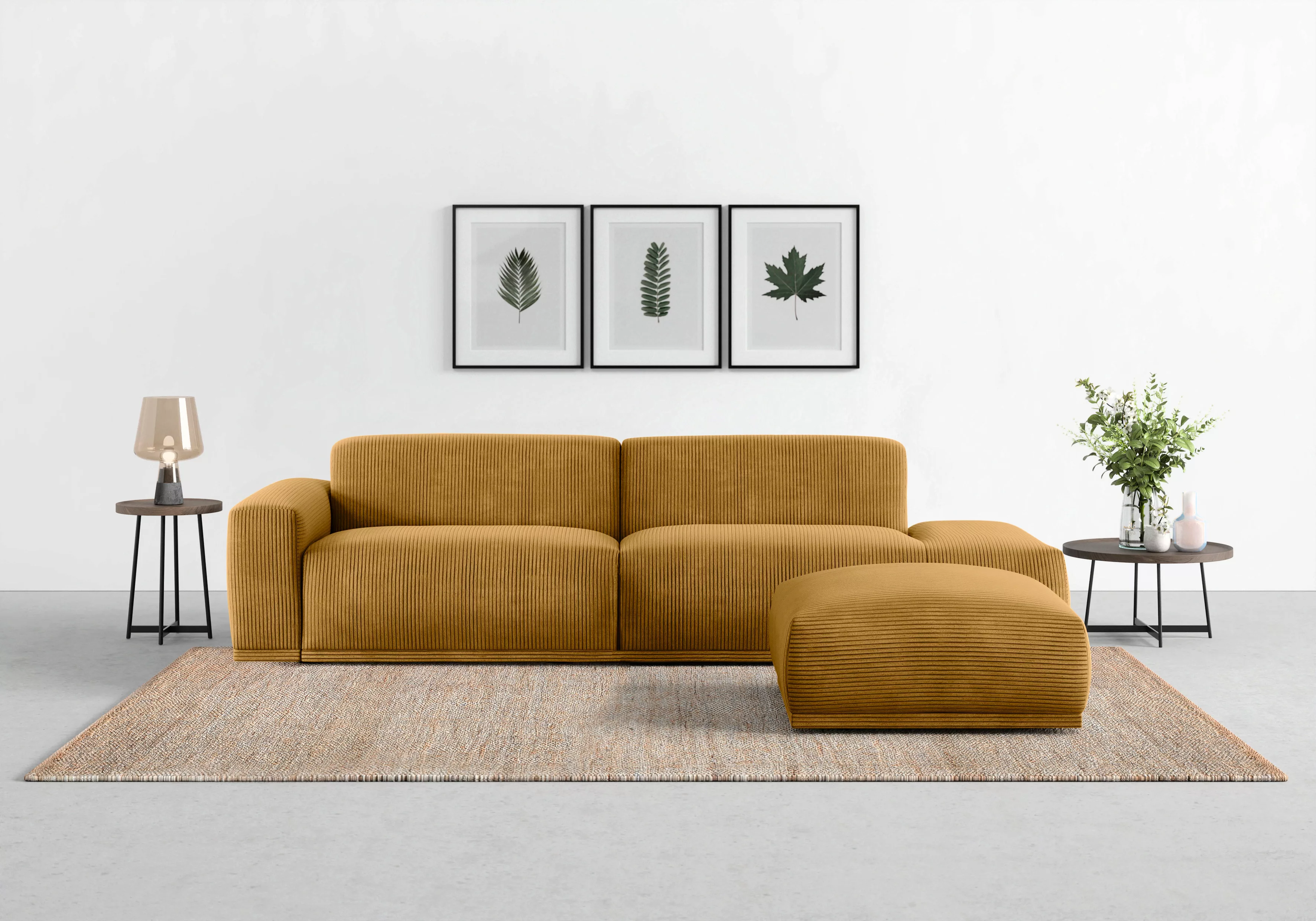 TRENDMANUFAKTUR Big-Sofa "Braga, mit hochwertigem Kaltschaum, Megasofa, in günstig online kaufen