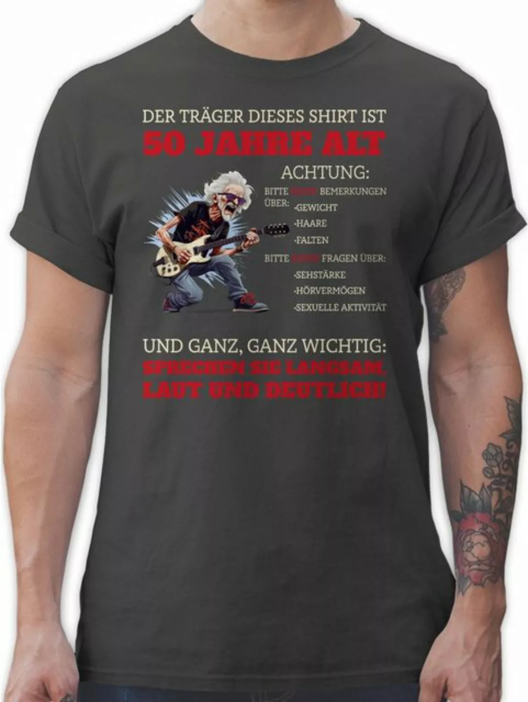 Shirtracer T-Shirt Alter Sack 50 - Der Träger dieses Shirt ist 50 Jahre 50. günstig online kaufen