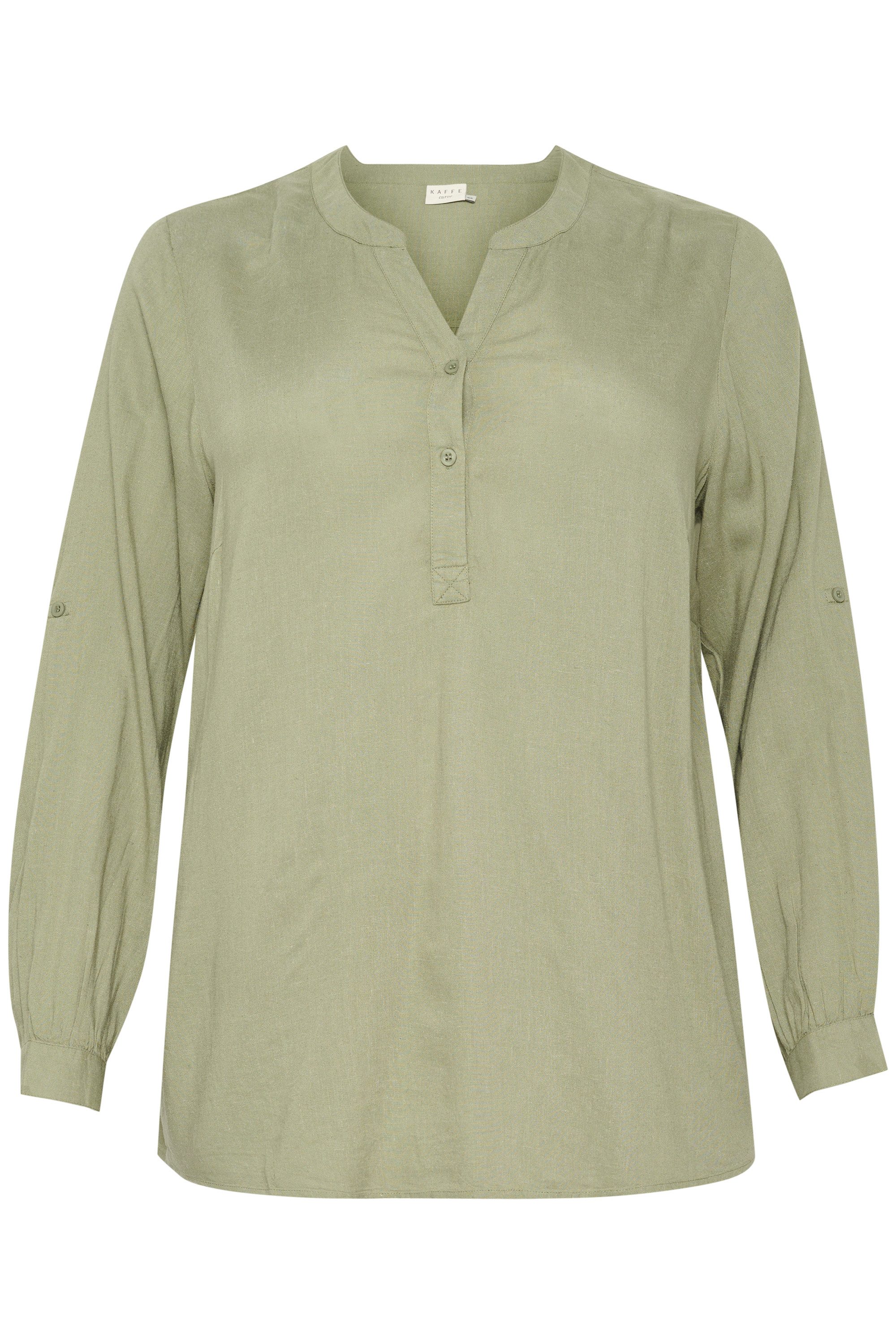 KAFFE Curve Langarmbluse Langarm-Bluse KCmille Große günstig online kaufen