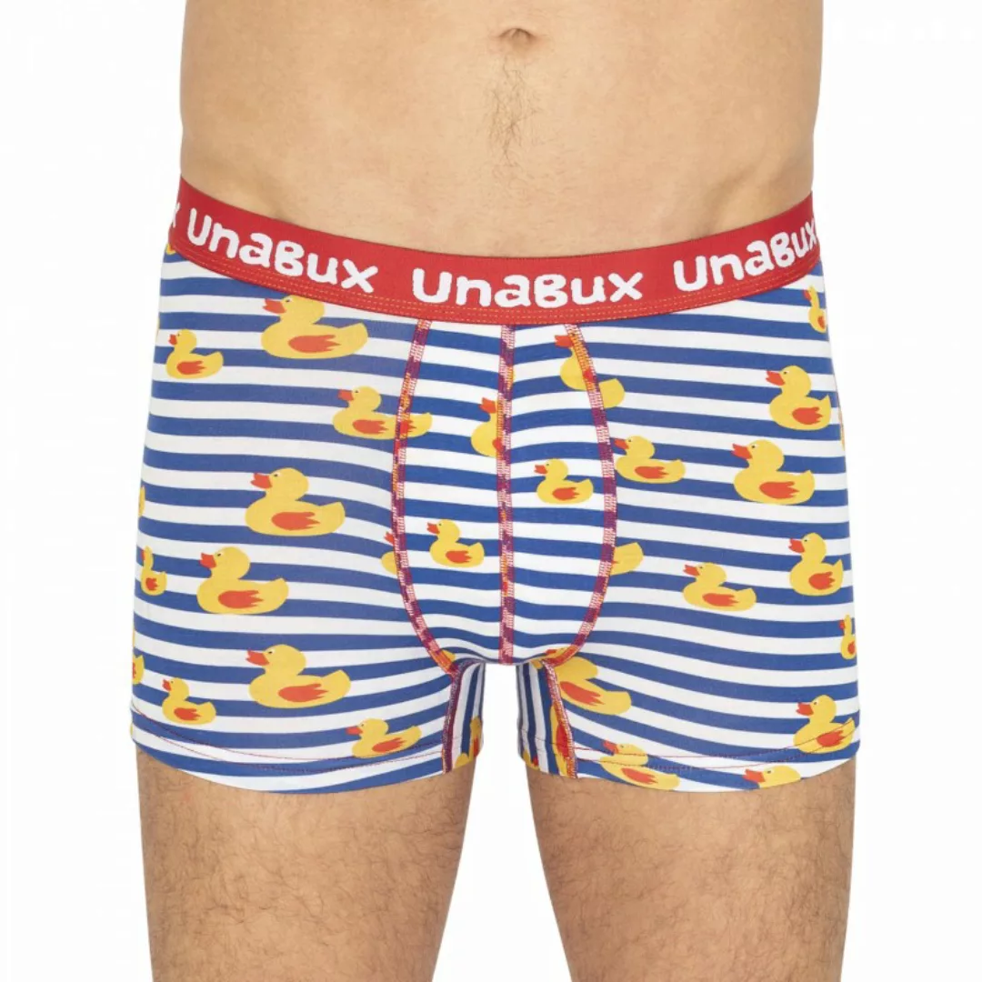 Unabux Boxer Briefs Blau & Weiß gestreift mit Motiv günstig online kaufen