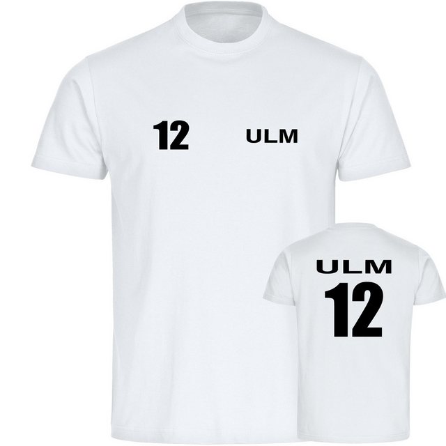 multifanshop T-Shirt Herren Ulm - Trikot Nummer 12 - Männer günstig online kaufen