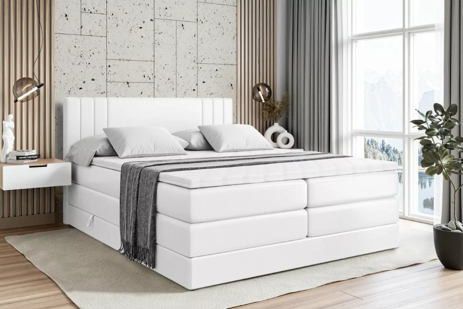 ALTDECOR Boxspringbett IDRIKO KING (Multipocket-Matratze H4, H3 Matratze Bo günstig online kaufen