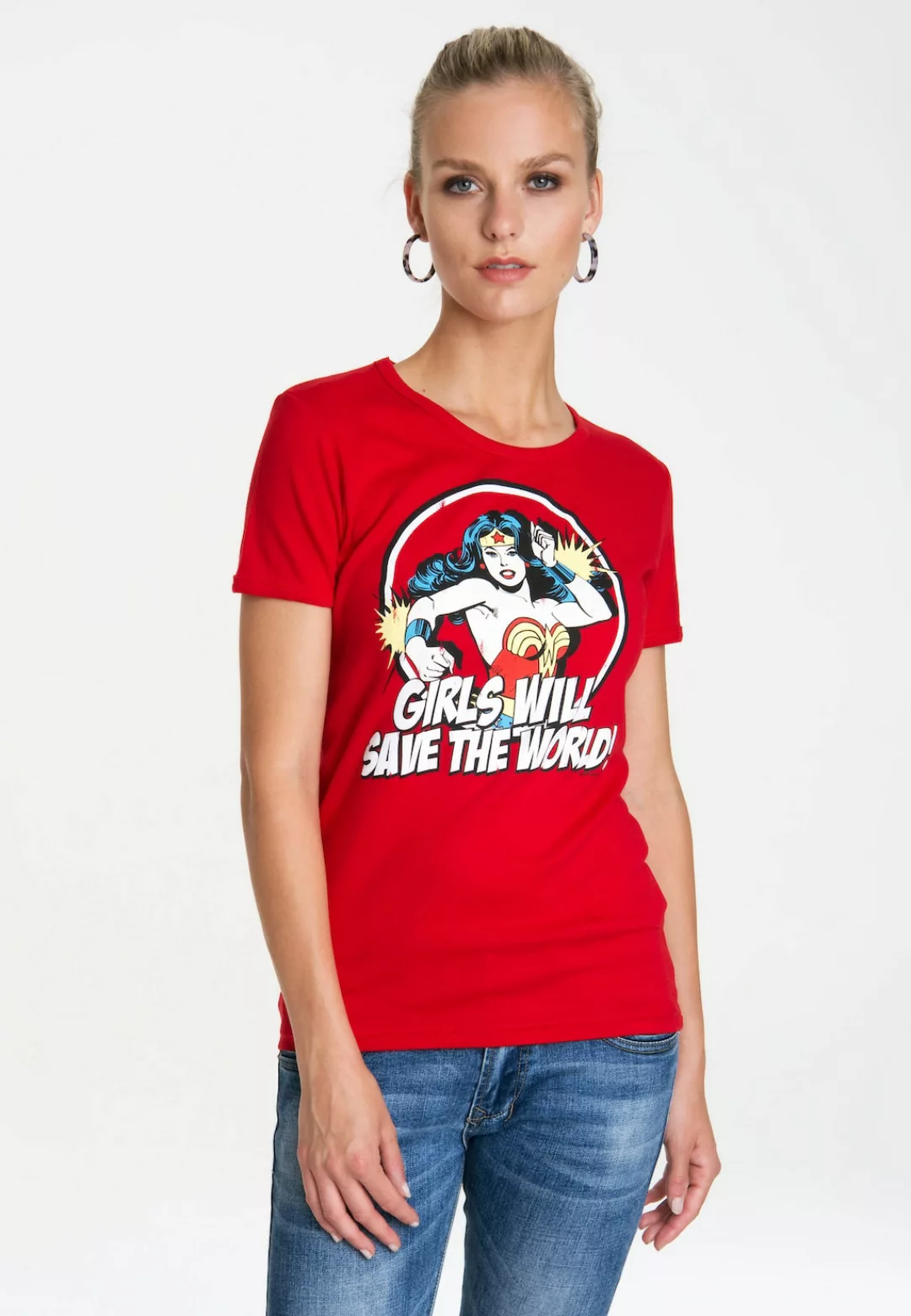 LOGOSHIRT T-Shirt "Wonder Woman - DC Comics", mit lizenziertem Originaldesi günstig online kaufen