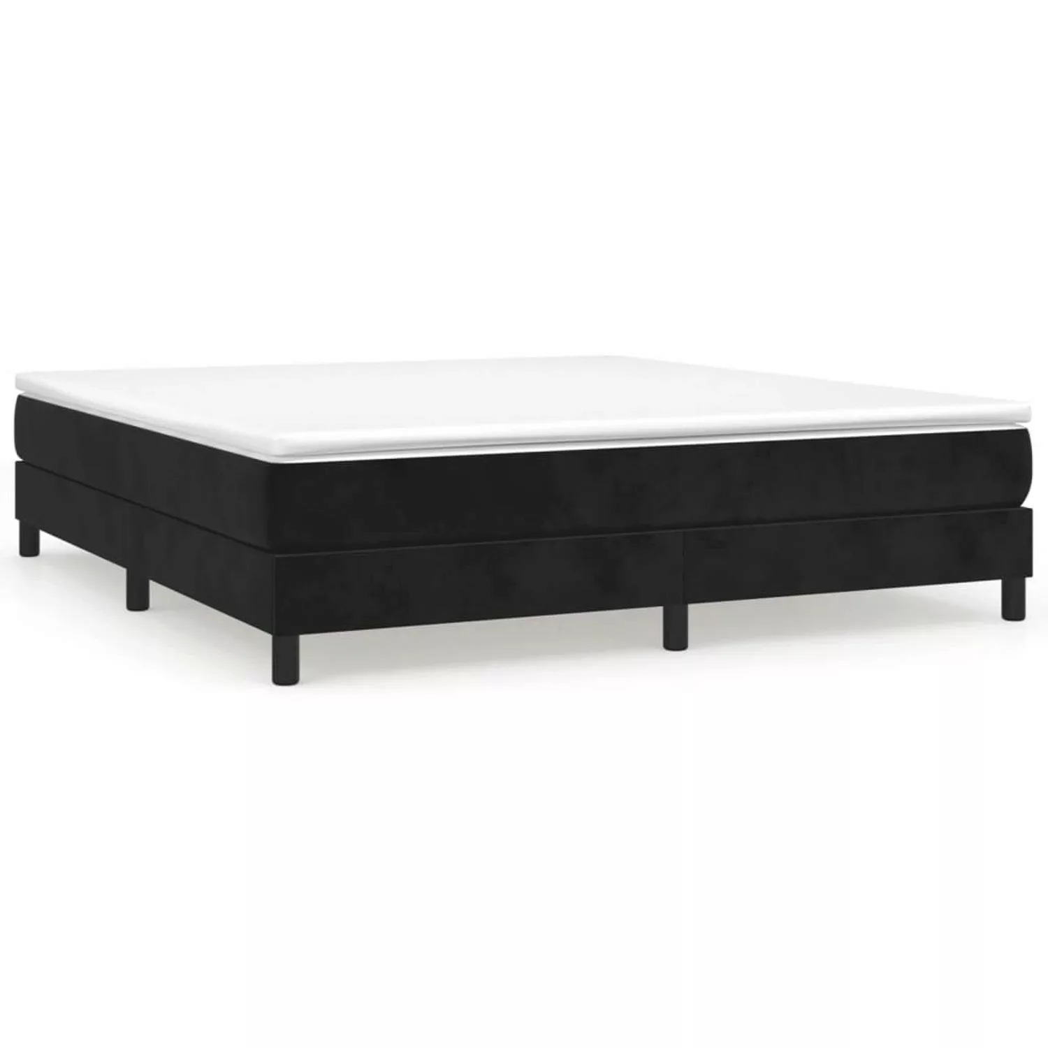 Vidaxl Boxspringbett Schwarz 180x200 Cm Samt günstig online kaufen