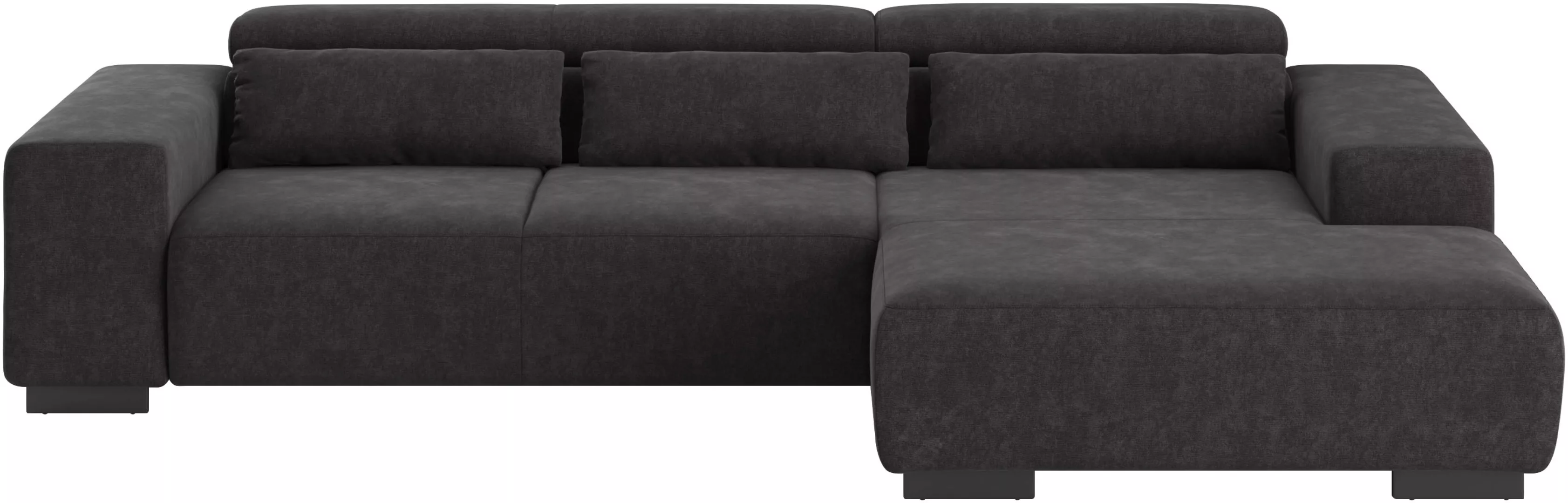 COTTA Ecksofa "Side L-Form, mit Kopfteilverstellung und Zierkissen", option günstig online kaufen