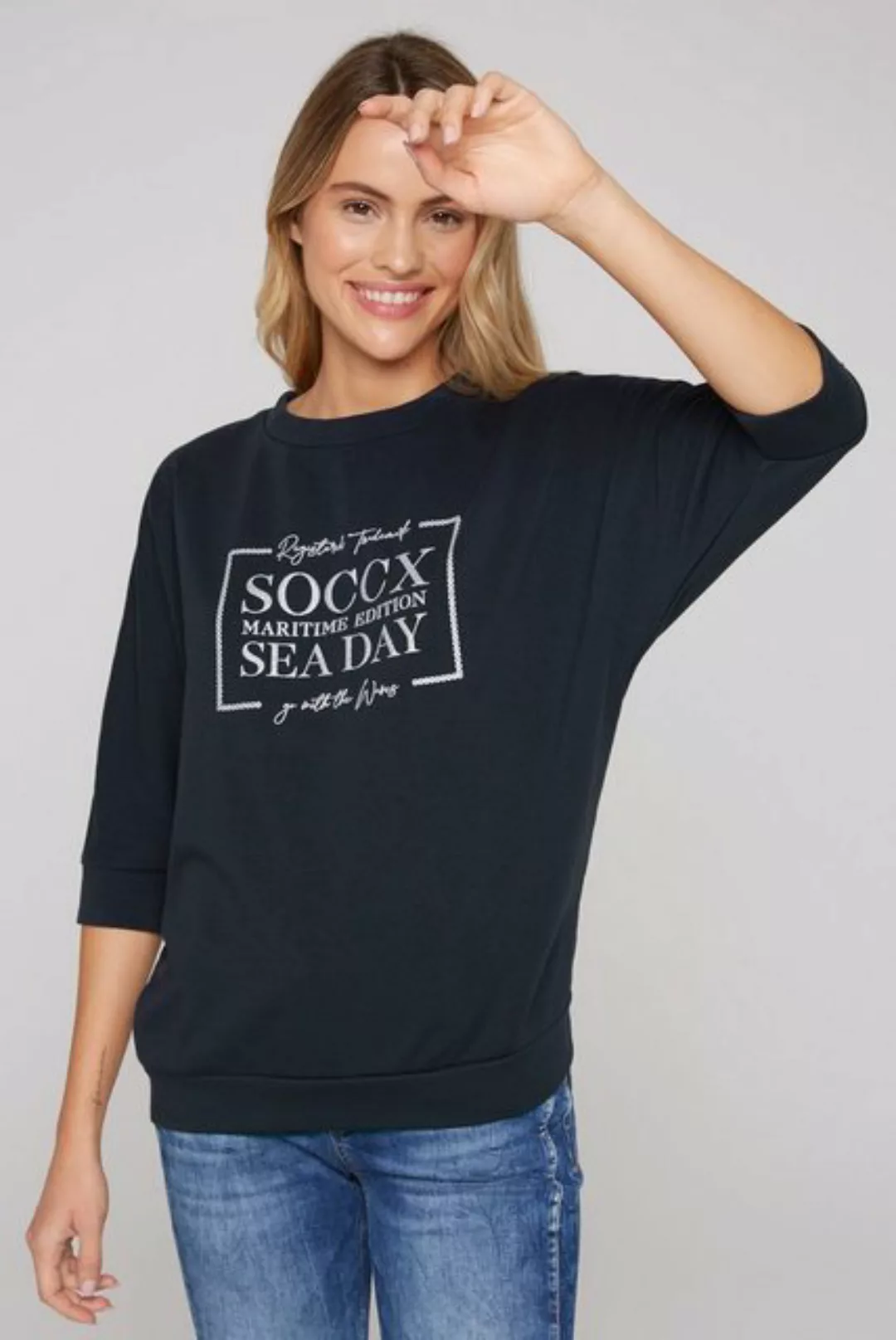 SOCCX Sweater mit Baumwolle günstig online kaufen