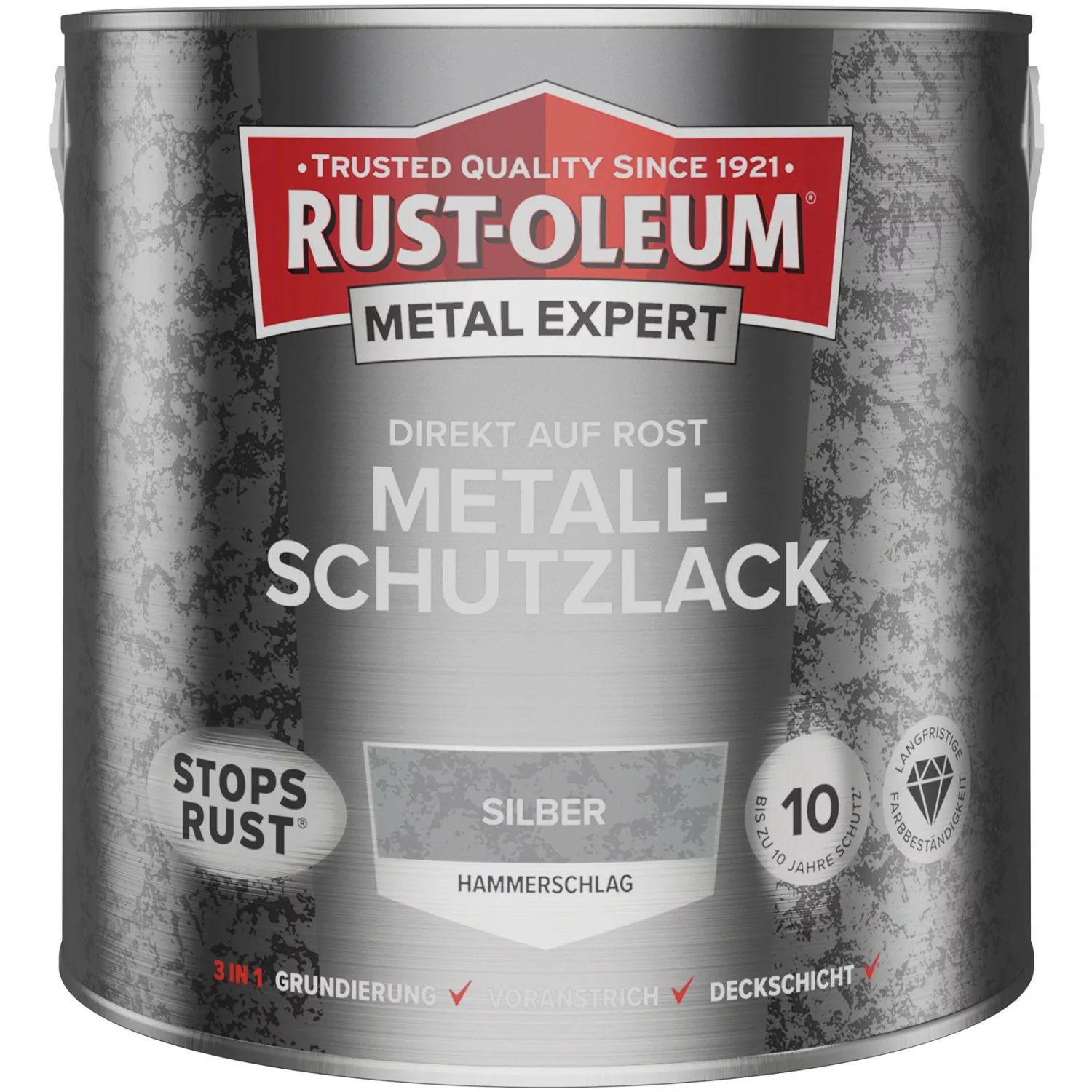 Rust-Oleum Metal Expert Hammerschlag Silber 2,5 l günstig online kaufen