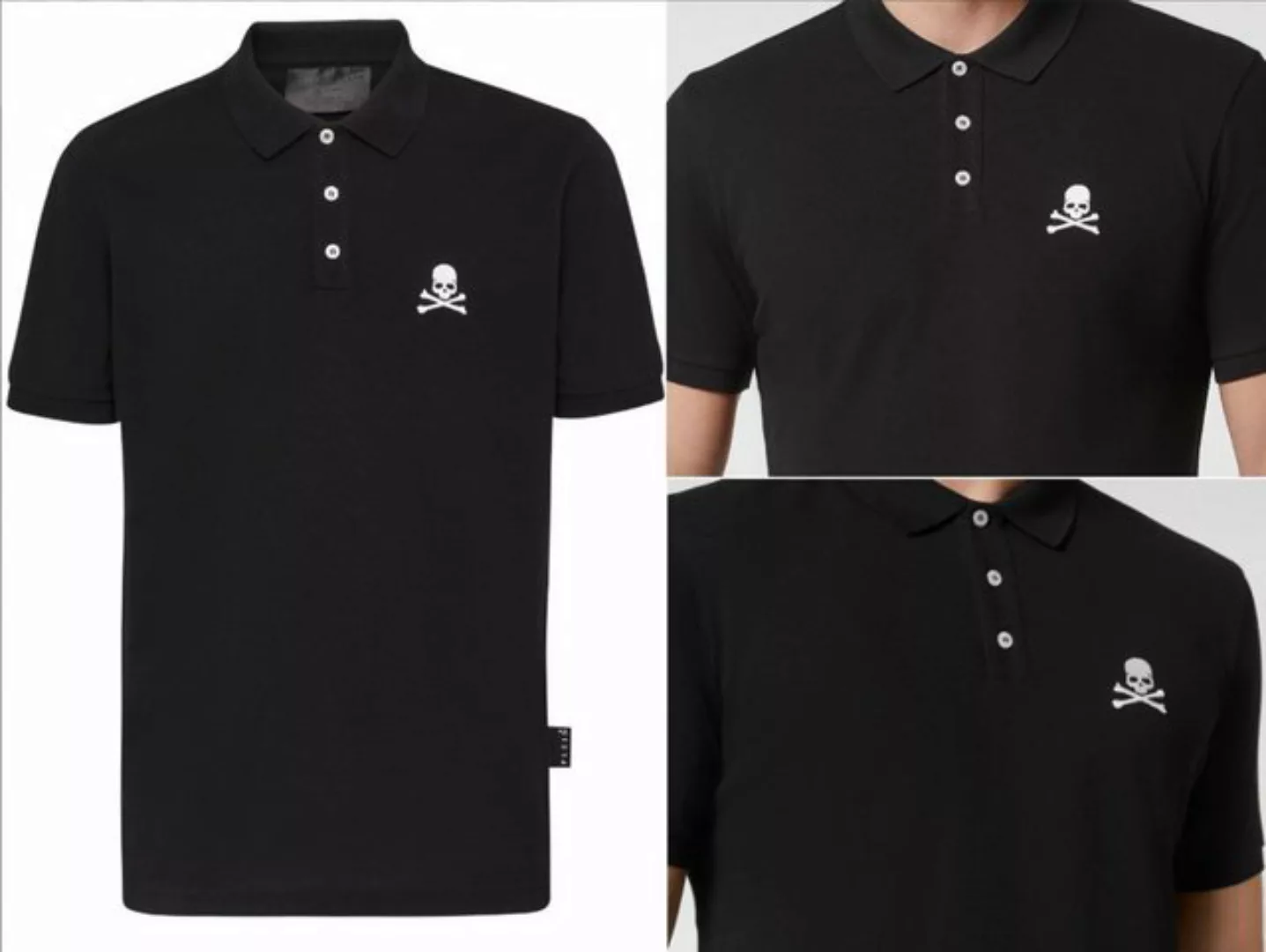 PHILIPP PLEIN Poloshirt PHILIPP PLEIN Polo Shirt Polohemd SS Skull Logo Hem günstig online kaufen