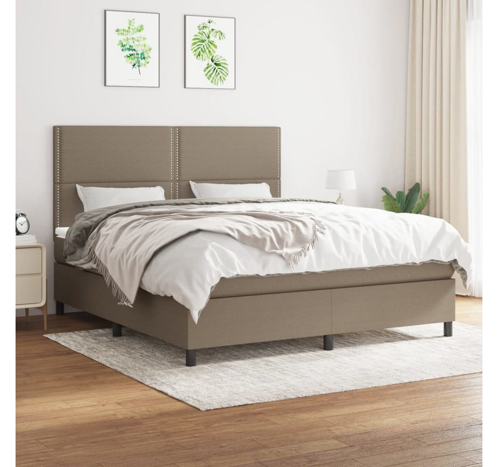 vidaXL Boxspringbett Bett Boxspringbett mit Matratze Stoff (160 x 200 cm, T günstig online kaufen