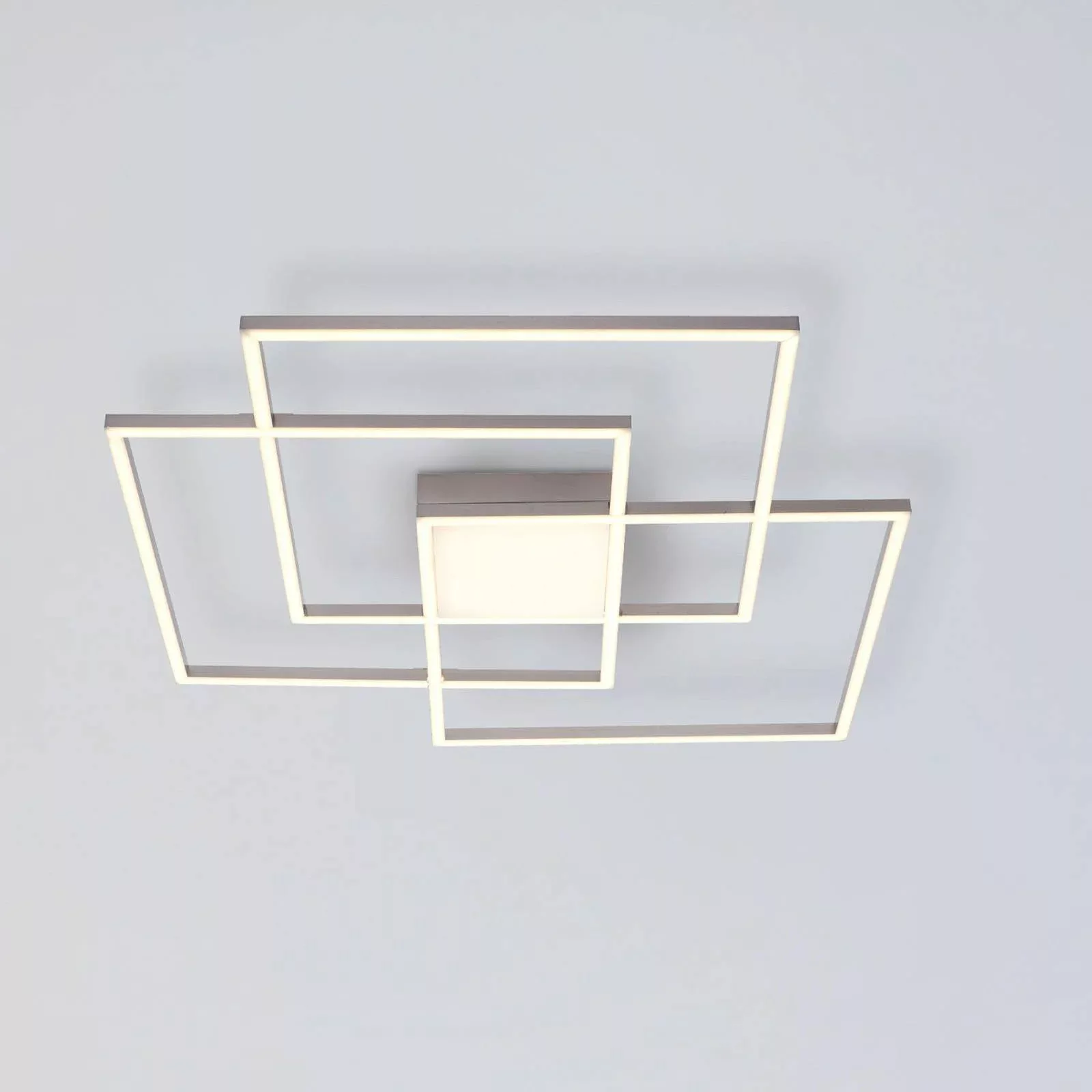 Just Light. LED-Deckenleuchte Asmin Stahl 75 cm x 75 cm CCT günstig online kaufen