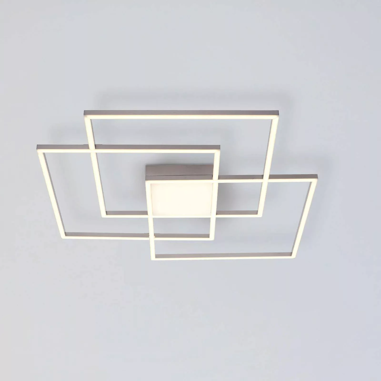 Just Light. LED-Deckenleuchte Asmin Stahl 75 cm x 75 cm günstig online kaufen