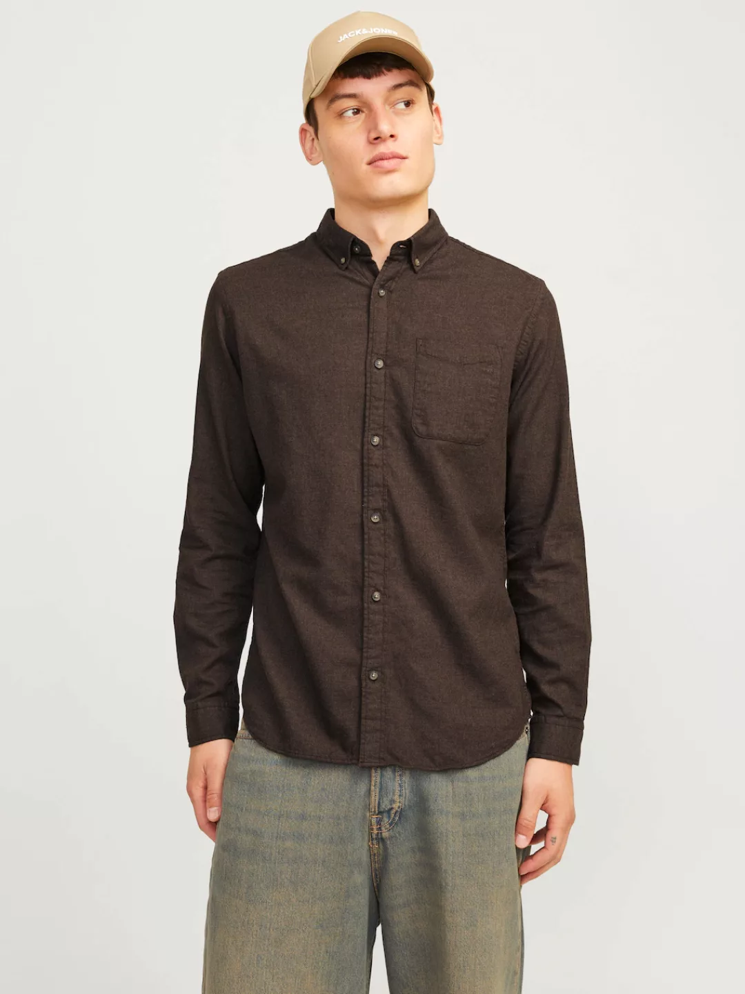 Jack & Jones Langarmhemd "JJECLASSIC MELANGE SHIRT LS SN" günstig online kaufen