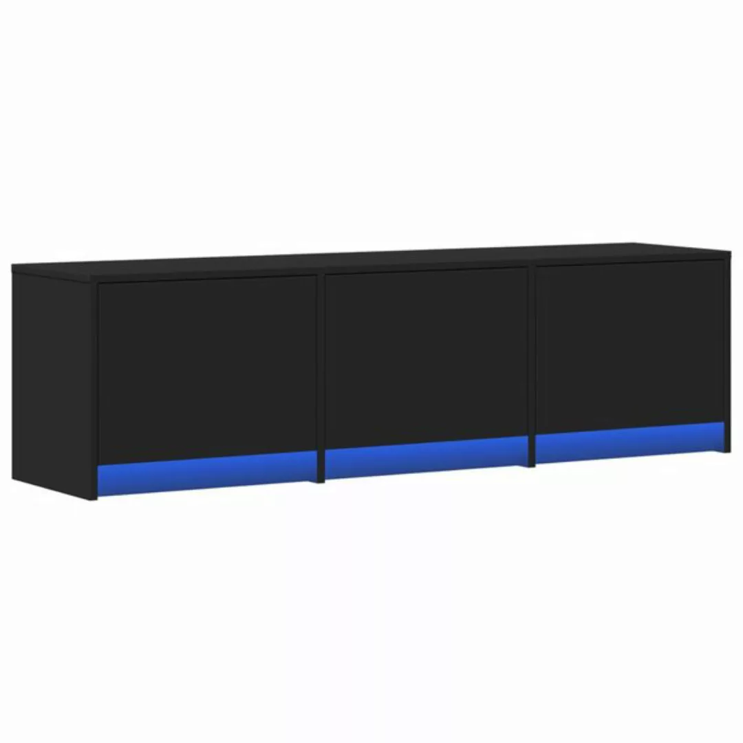 vidaXL TV-Schrank TV-Schrank LED Schwarz 140x34x40 cm Holzwerkstoff (1-St) günstig online kaufen