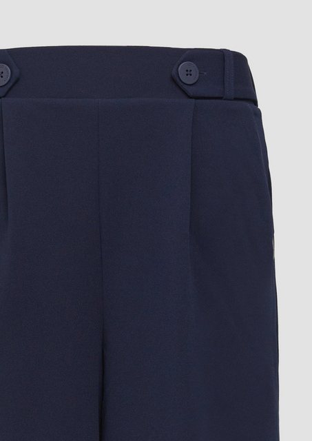 QS 7/8-Hose Culotte aus Interlockjersey Zierknopf günstig online kaufen