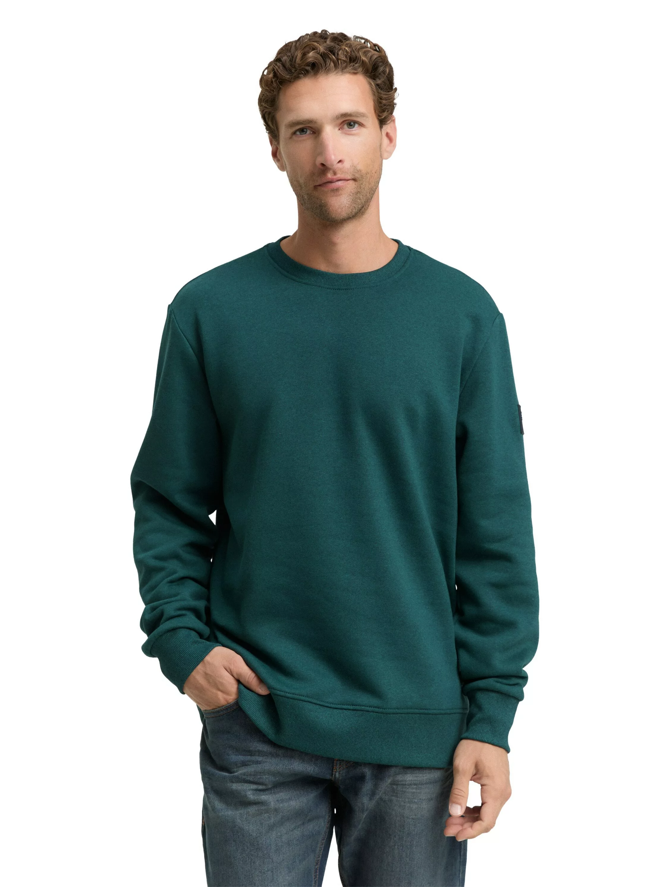 TOM TAILOR Sweatshirt, mit Logo Stickerei am Arm günstig online kaufen