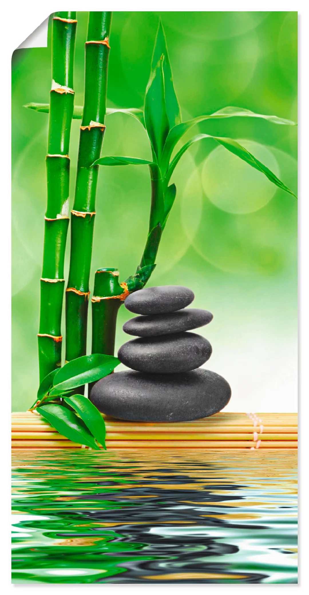 Artland Wandbild "Spa Konzept Zen Basaltsteine", Zen, (1 St.), als Leinwand günstig online kaufen