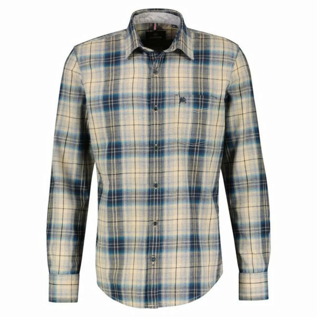 LERROS Langarmhemd "LERROS Jerseyhemd, kariert" günstig online kaufen